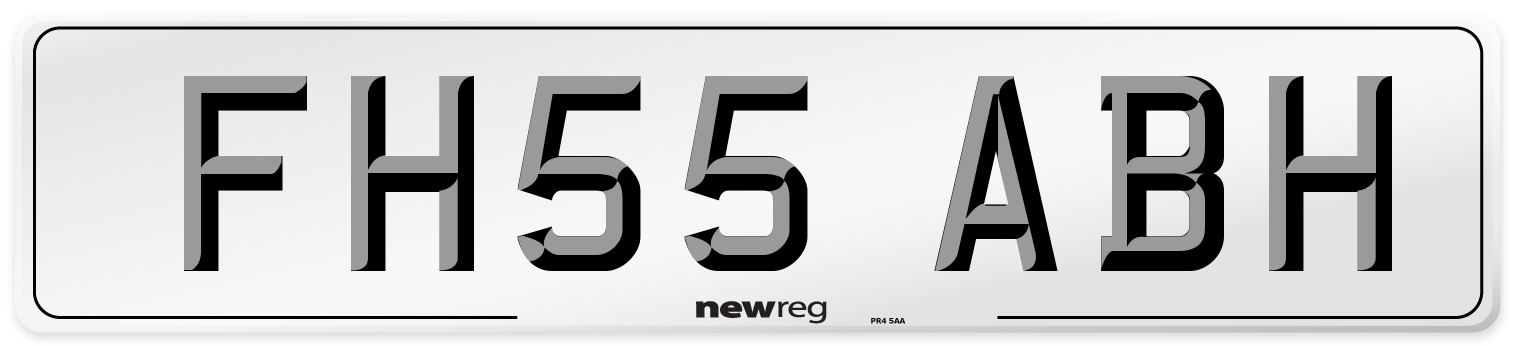 FH55 ABH Number Plate from New Reg